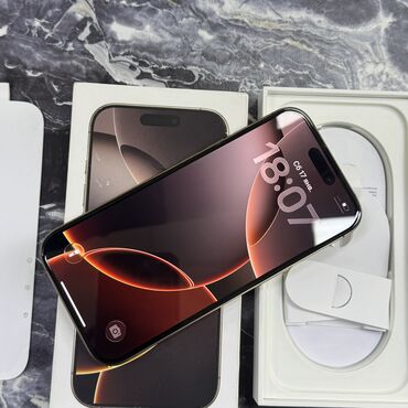 Apple iPhone: IPhone 16 Pro, Б/у, 256 ГБ, Desert Titanium, Чехол, Коробка, 93 % — 3