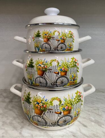 Tava-qazan dəstləri: Qazan, rəng - Ağ — 5