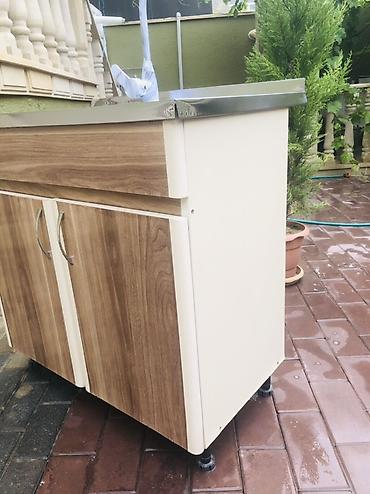 Кухонные шкафы: Mətbəx üçün paslanmayan polad lavabo və alt dolab komplekti - Üst — 3