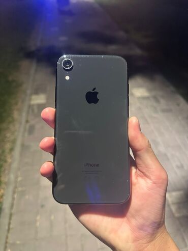 купить ipod nano: IPhone Xr, Колдонулган, 128 ГБ, Black Titanium, Каптама, 77 %