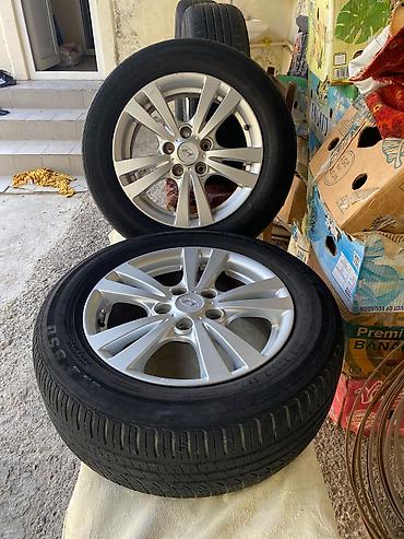 Шины и диски: Hyundai orijinal yüngül lehimli disk + təkər komplekti (4 ədəd) - — 7