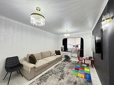 только нал: 3 комнаты, 85 м², Асанбай мкр 106 серия, 1 этаж, Евроремонт — 2