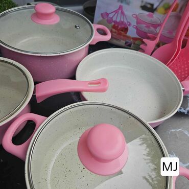 Kompleti posuđa: ŠERPE U ROZE I CRNOJ BOJI 🔥Set šerpi 13 delova🔥 3100 din . 💯💯💯 — 4