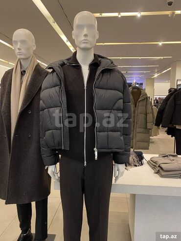 kurtka modelleri kisi: Куртка Zara, L (EU 40), XL (EU 42), цвет - Черный