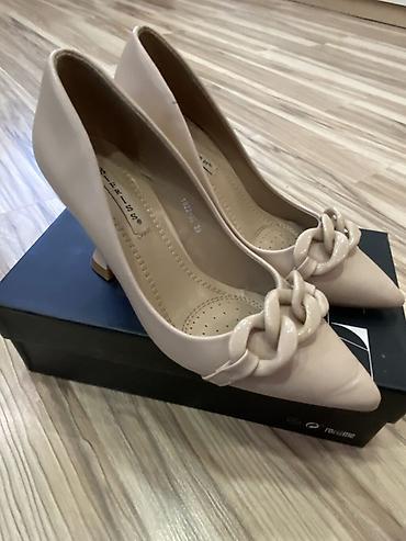 583 proba: Туфли, 36, Zara, Б/у, цвет - Бежевый, Самовывоз — 1