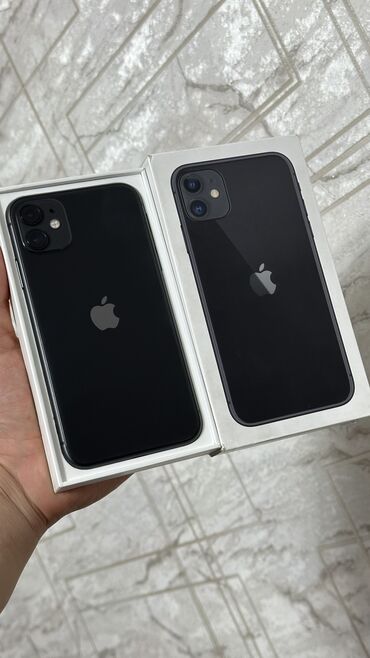 Apple iPhone: IPhone 11, Б/у, 128 ГБ, Jet Black, Коробка, 100 %