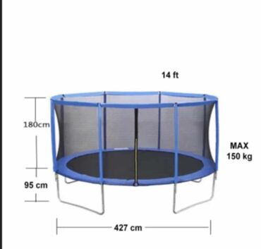 All for children's playground: Trampoline, color - Blue, New, Paid delivery