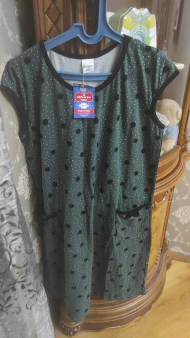 Dəstlər, kostyumlar: Qadın geyim dəsti – 4 məhsul 1) Cins ətək - Tünd mavi denim - Ön — 27