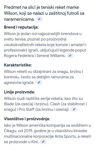 Ostali proizvodi za sport i razonodu: Original A Klasa Teniskog Reketa "Wilson"® najpopularnije marke u — 2