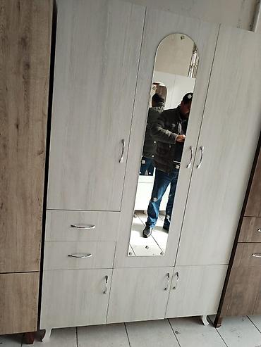 desmal: Tam laminat paltar dolabı - Ölçü: 120 x 200 x 47 sm (şəkildə “120 — 7