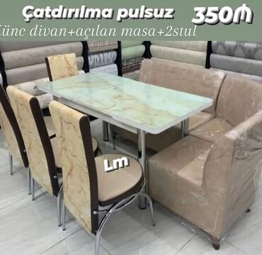 mətbəx stol: 💫 *Mətbəx dəsti* Qiymət : *350₼* Divan:1.20x1.70