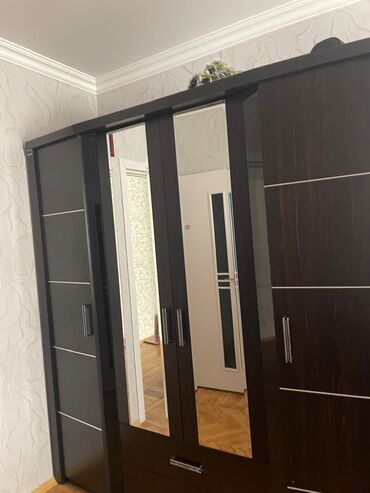 белая мебель для спальни: Kupe, 4 qapılı Düz dolab, Qarderob, paltar dolabı