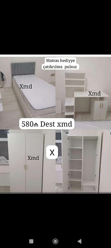 ucuz usaq mebelleri: Uşaq/yeniyetmə otağı üçün mebel dəsti Dəst tərkibi: - Tək nəfərlik — 1
