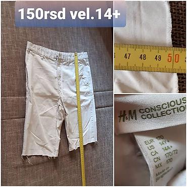 spandex elastin: Bele bermude H&M Conscious Collection. - Model: bermude/šorts do — 1
