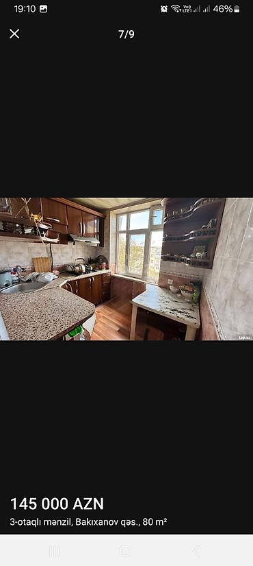 razin: Bakı, Bakıxanov qəs., 3 otaqlı, Köhnə tikili, m. Neftçilər, 80 kv. m — 4