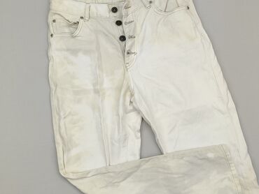 spódnice biała jeansowe: Jeansy, Pull and Bear, M, stan - Zadowalający