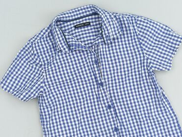 koszula w smoki: Shirt 10 years, condition - Perfect, pattern - Cell, color - Blue
