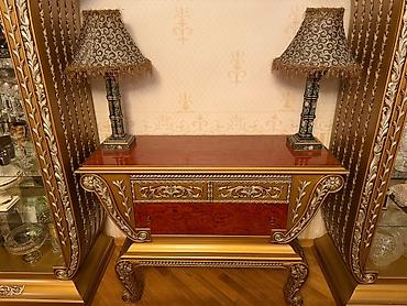 klasik divan: İşlənmiş, Klassik divan, Divan, 2 kreslo, Bazasız, Açılmayan — 8