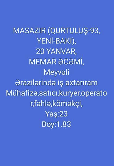 Satışda digər ixtisaslar: Günlük həftəlik fərq etmir iş olsun — 1