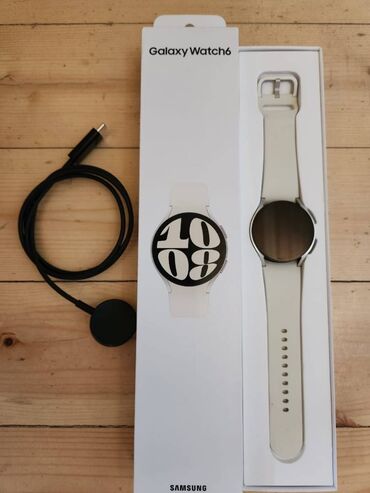 saat antikvar: Б/у, Смарт часы, Samsung, Уведомления, цвет - Белый