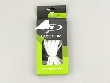 Nowe, białe sznurówki Martes Lace Slim o długości 120 cm. Idealne do