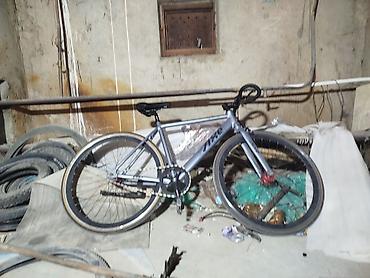 фикс передним тормозом: Фикс-байк (fixed gear) на легкой алюминиевой раме ZTTO/ZTZE серого — 1