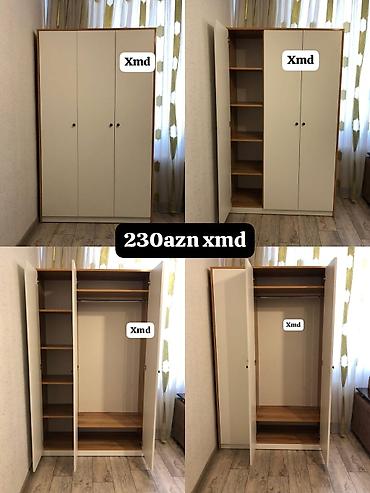 dolap dolabı: Yeni, 3 qapılı, Ağ, Açılan, Düz dolab — 1