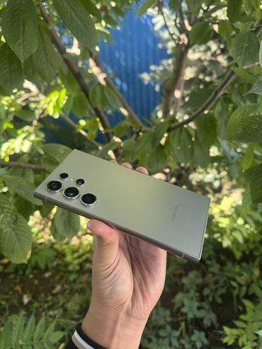 Мобильные телефоны: Samsung Galaxy S24 Ultra, Б/у, 256 ГБ, цвет - Зеленый, В рассрочку, 2 SIM, eSIM