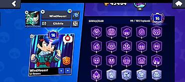 banner capı: Brawl Stars hesabı – inkişaf etmiş profil - Trophy sayısı: 45,464 - — 2