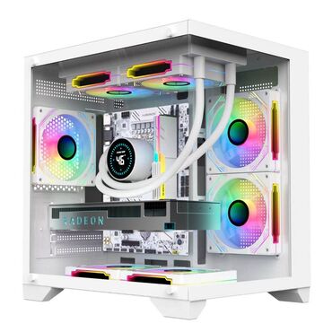 Материнские платы: Корпус ПК, Новый, Micro-ATX, цвет - Белый