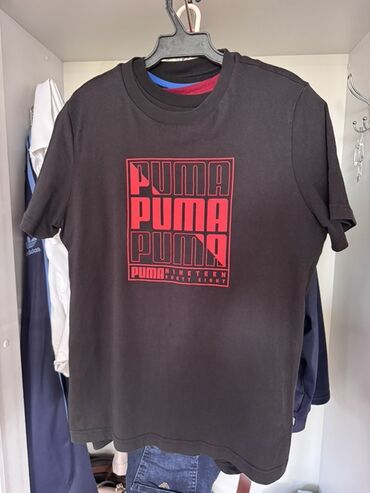 спортивные костюмы пума: Мужская футболка, M (EU 38), Puma, Б/у, цвет - Черный, Самовывоз