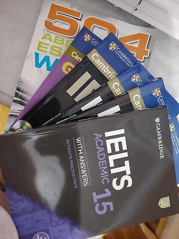IELTS hazırlığı üçün komplet kitab seti Qələm yazısı yoxdur, bəzi