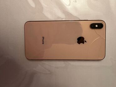 Apple iPhone: IPhone Xs Max, 64 GB, Matte Gold, Qırıq