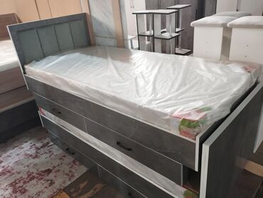 Односпальные кровати: Односпальная кровать, Новый, С мягкой обивкой, длина - 205 см at lalafo.kg — 3 Односпальные кровати: Односпальная кровать, Новый, С мягкой обивкой, длина - 205 см — 3