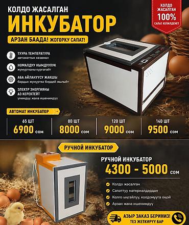 Инкубаторы: Инкубатор лор сатылат жаны колдо жасалган инкубаторлор ишенимдүү жана — 1