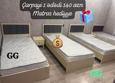 yataq carpayi: Çarpayı rəng seçimi var matras 🎁