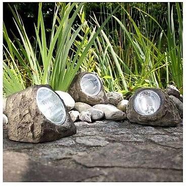 cvece dracena: Solarna LED lampa u obliku kamena, pogodna za spoljašnju dekoraciju — 5
