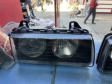 mini led: Пара передних фар для автомобиля (левый и правый блок). E 36 стекло — 2