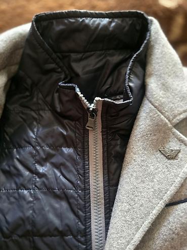 Детская одежда и обувь: Armani Junior oğlan üçün palto.Real alicilar burda — 2