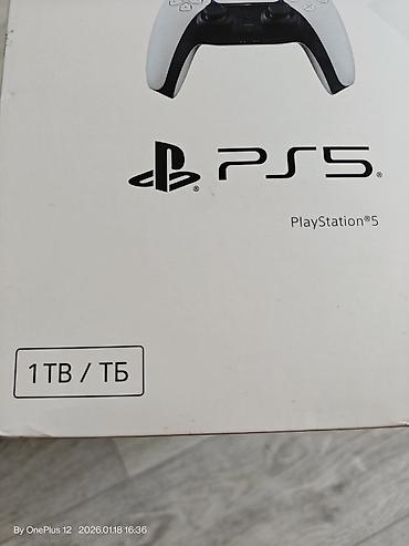 PS5 (Sony PlayStation 5): PS5 SLIM 1 TB Kontakt Home dan alinib Zemaneti var Cox az istifade — 3