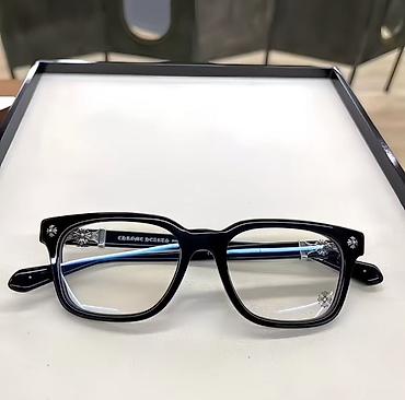 золотое цепочки: Очки Chrome Hearts - Форма: классическая прямоугольная/wayfarer с — 3