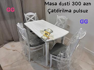 makiyaj stolu: Masa və oturacaq dəstləri — 1