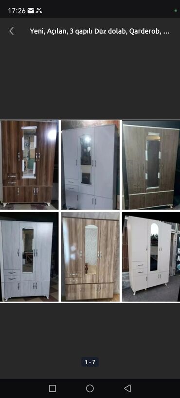 Dolablar: Yeni, Açılan, 3 qapılı Düz dolab, Şifonyer, Rusiya — 8