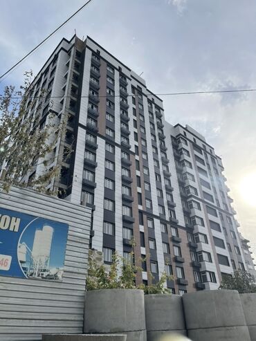 квартиры в рассрочку в бишкеке без первоначального взноса 2024: 1 комната, 43 м², Элитка, 13 этаж, ПСО (под самоотделку)