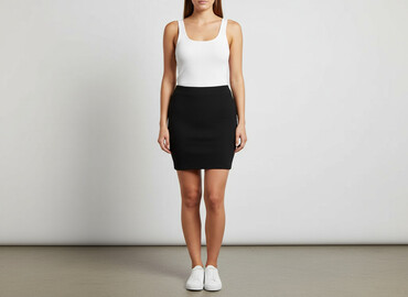 spódnice plisowane khaki: Amisu, Women`s skirt, size M