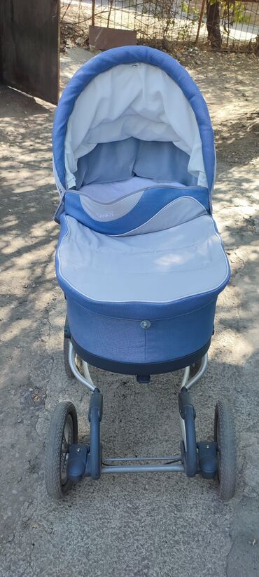 Коляски: Коляска, цвет - Голубой, Б/у — 5