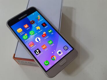 Samsung: Samsung Galaxy J3 2016, 8 GB, rəng - Qızılı, Zəmanət, Düyməli, Sensor