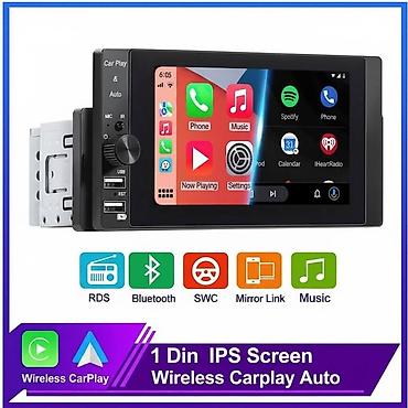автомагнитола купить: 1 DIN IPS Sensor Ekranlı Multimedia Maqnitola – Wireless CarPlay & — 2