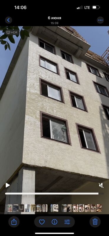 аренда с выкупам: 1 бөлмө, 27 кв. м, Элитка, 5 кабат, ПСО (өзү оңдоп түзөтүп бүтүү үчүн)
