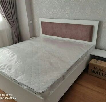 2 спальная кровать: İkinəfərlik, Bazasız, Pulsuz matras, Siyirməsiz, Azərbaycan, Sadə laminat